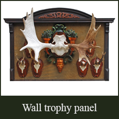 Black Forest Carved Wall Trophy Panel Black Forest Carved Wall Trophy Panel