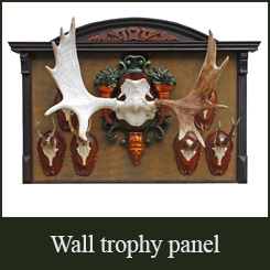 Black Forest Carved  Wall  Trophy Panel