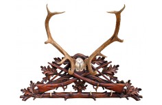 Carved coat rack