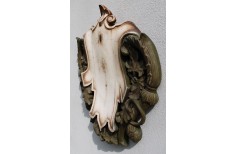 Carved Taxidermy trophy shield base for a deer preparation