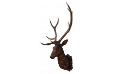 Handcarved head -  deer