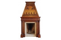 Wood Fireplace Cornice
